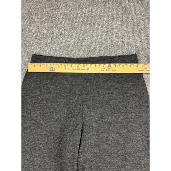Eileen Fisher Pants Womens Large Gray Italian Fabric Pull On Knit Straight Leg - Picture 3 of 7